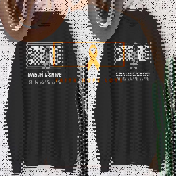 プラダー・ウィリ症候群強いプラダー・ウィリ症候群の意識 スウェットシャツ 年配の女性への贈り物