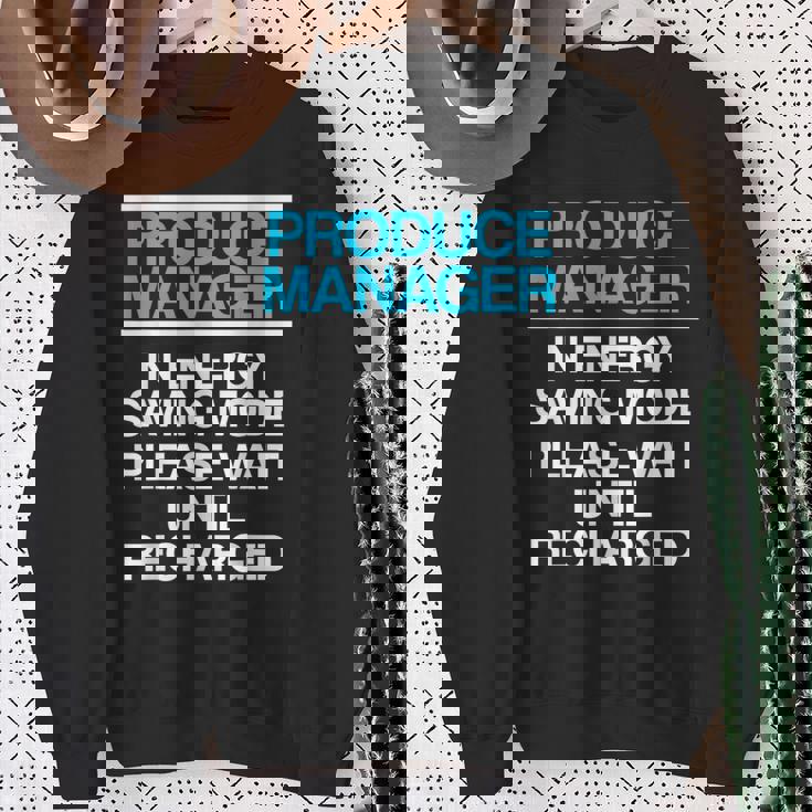 プロデュースマネージャー 食料品店スーパーバイザー スウェットシャツ 年配の女性への贈り物