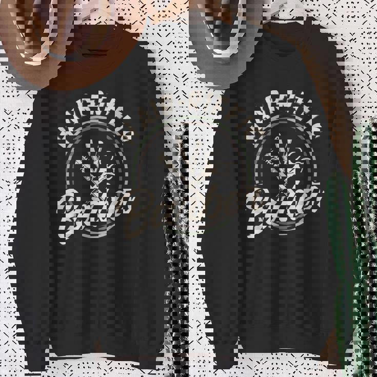 ヘアリフィク理容師美容室・ヘアサロン・美容師 スウェットシャツ 年配の女性への贈り物