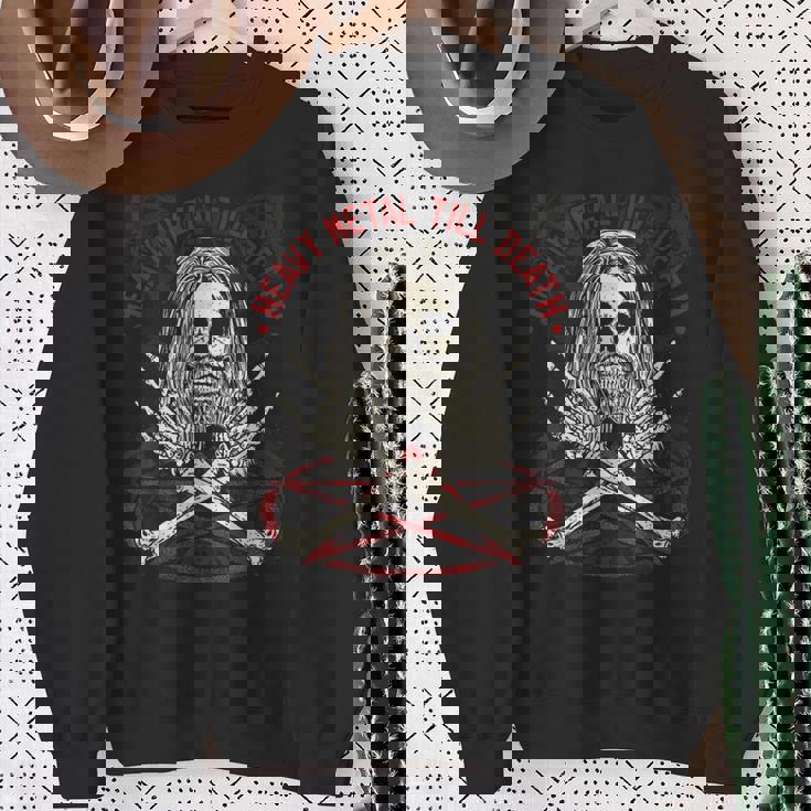 ヘビーメタル ロック・メタルヘッド スウェットシャツ 年配の女性への贈り物