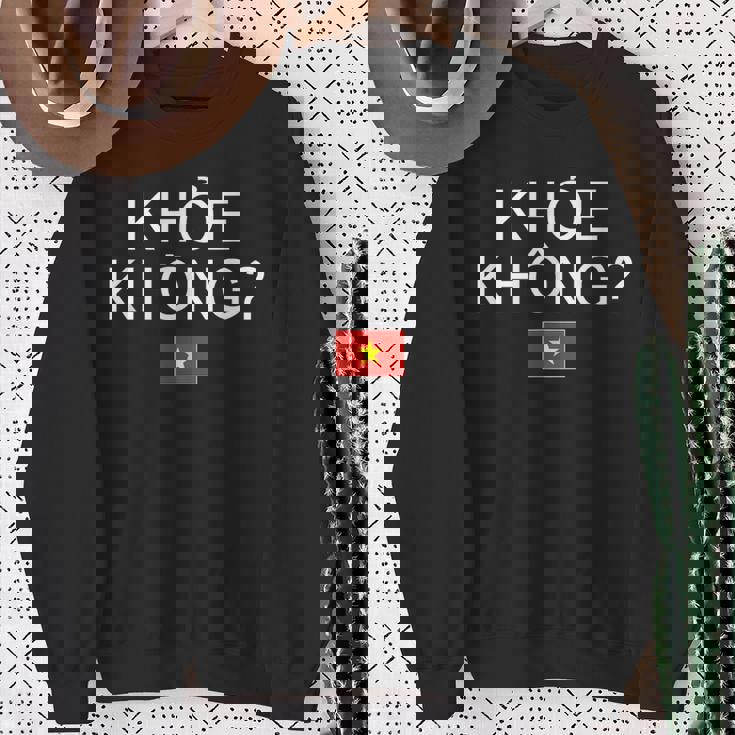 ベトナム語で元気ですか ベトナム スウェットシャツ 年配の女性への贈り物