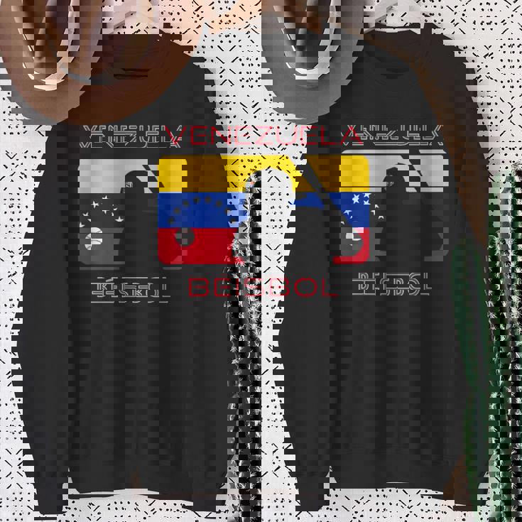 ベネズエラ Beisbol 野球旗 ベネズエラ スポーツファンen スウェットシャツ 年配の女性への贈り物