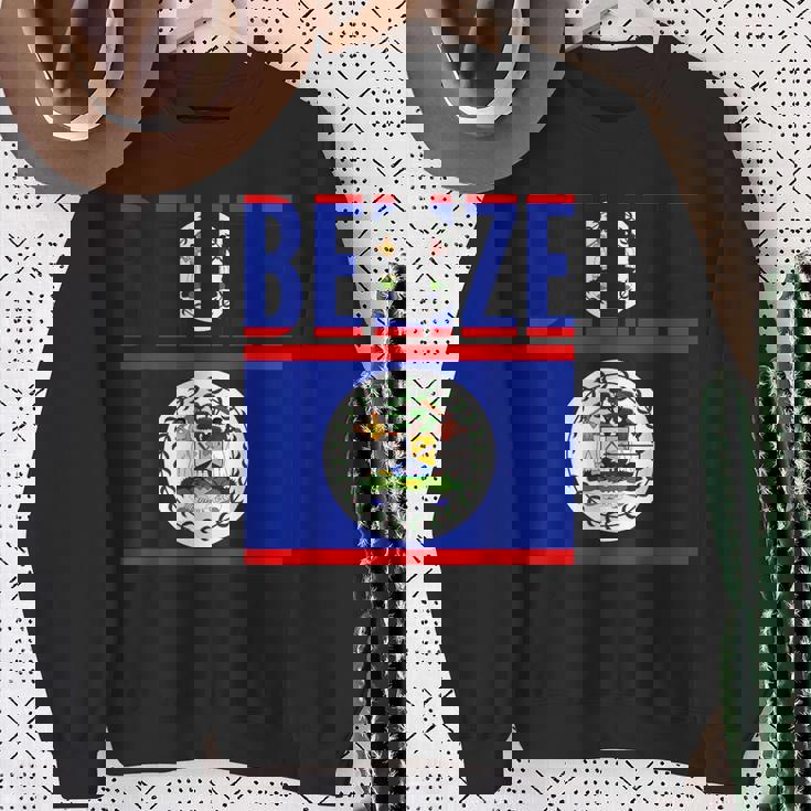 ベリーズ ベリーズの国旗 スウェットシャツ 年配の女性への贈り物