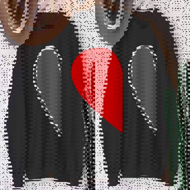 ペア ハート 親子 恋人（Left 左）（ビューティフルライフ）半分 コーデ リンク ルック かわいい スウェットシャツ 年配の女性への贈り物