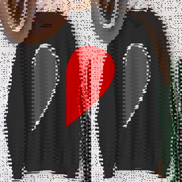 ペア ハート 親子 恋人（Right 右）（ビューティフルライフ）半分 コーデ リンク ルック かわいい スウェットシャツ 年配の女性への贈り物