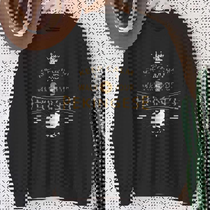 ペキニーズ 犬種 スウェットシャツ 年配の女性への贈り物