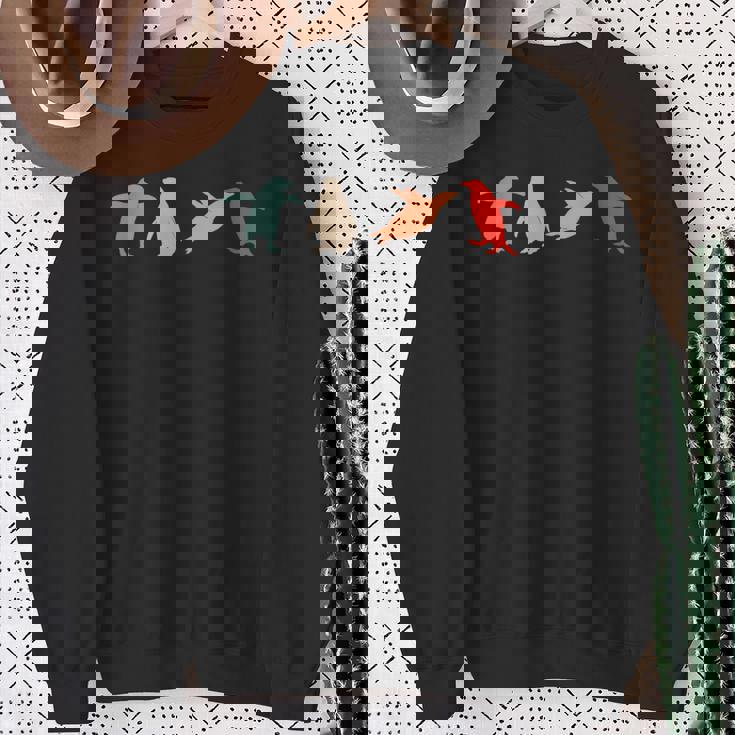 ペンギンペンギン アニマルラバーズ レトロペンギン 長袖tシャツ スウェットシャツ 年配の女性への贈り物