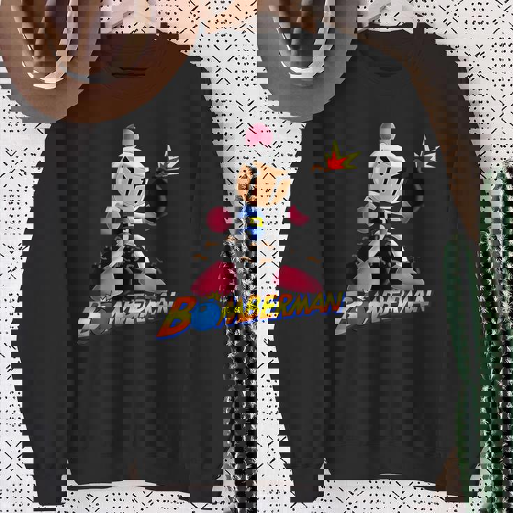 ボンバーマン 爆撃 爆破 レトロ ゲーマー ノスタルジア クラシック スウェットシャツ 年配の女性への贈り物