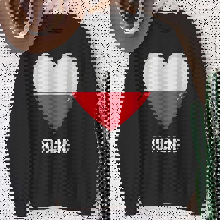 ポーランド国旗シャツ スウェットシャツ 年配の女性への贈り物