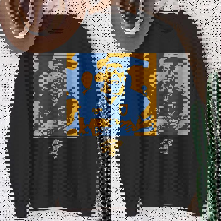 マラドーナボカアブストラクト 長袖tシャツ スウェットシャツ 年配の女性への贈り物