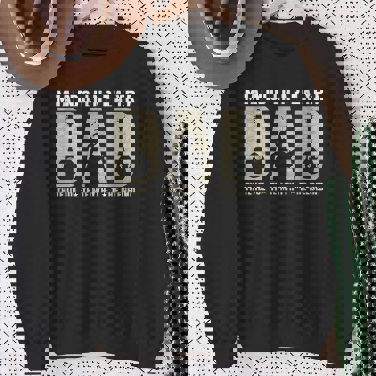 マンドリン奏者 お父さん アイドル ブルーグラス 音楽 マンドリン奏者 スウェットシャツ 年配の女性への贈り物