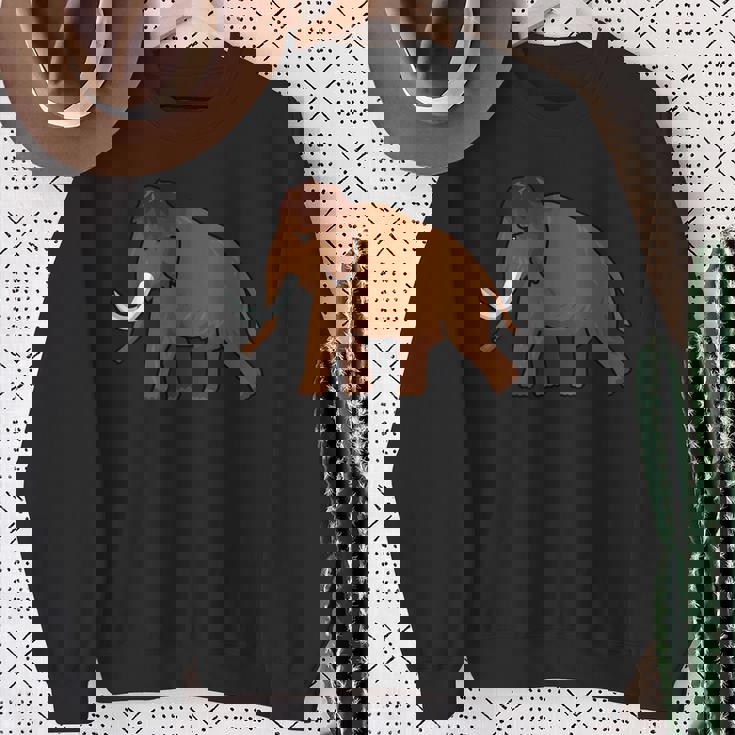 マンモス・ウーリー・エレファント・ビッグ・アイスミュージアム・マンモス・マストドン スウェットシャツ 年配の女性への贈り物