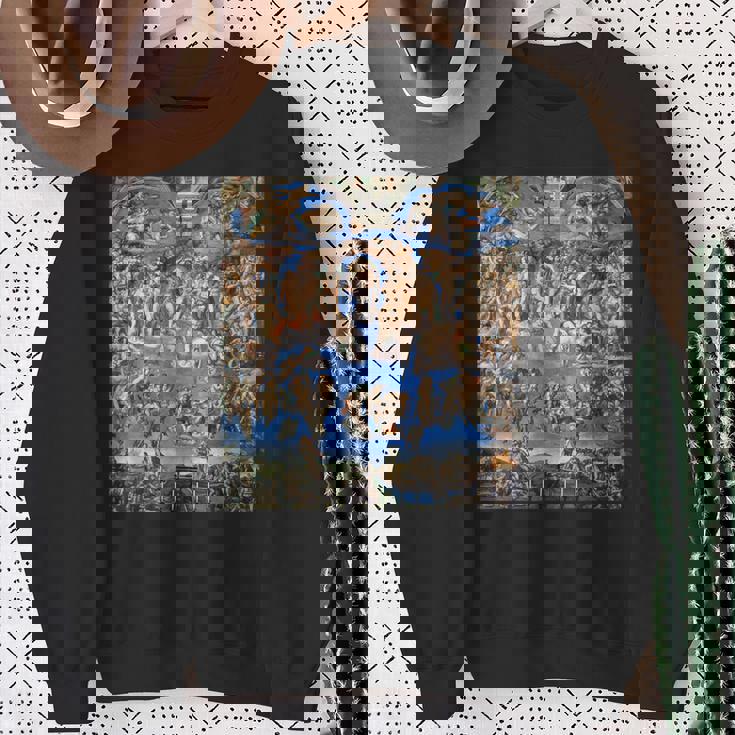 ミケランジェロ 最後の審判 フレスコ画 1536-1541 年の作品 スウェットシャツ 年配の女性への贈り物