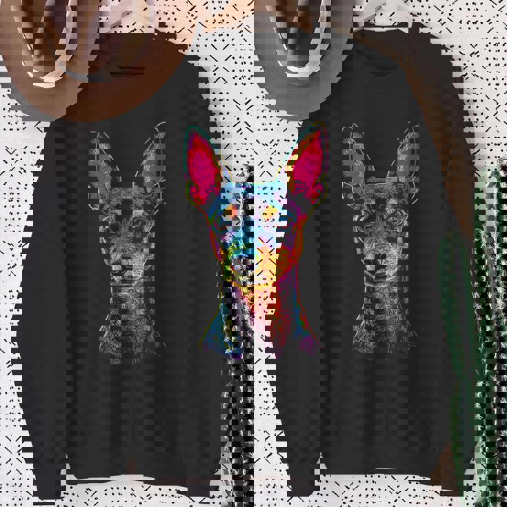 ミニチュアピンシャー 犬 モチーフ ペット ミニチュア ピンシャー スウェットシャツ 年配の女性への贈り物