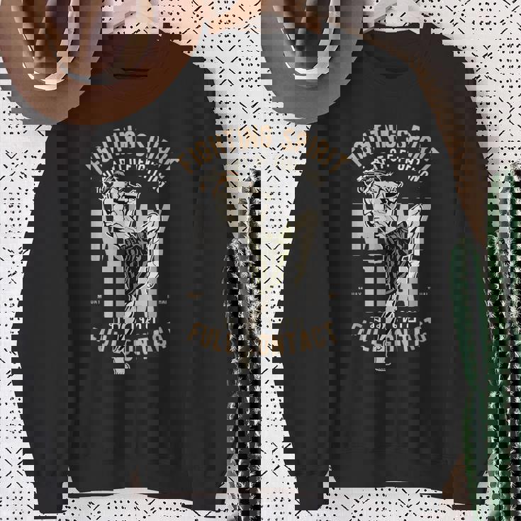 ムエタイ タイボクシング ファイティングスピリット スウェットシャツ 年配の女性への贈り物