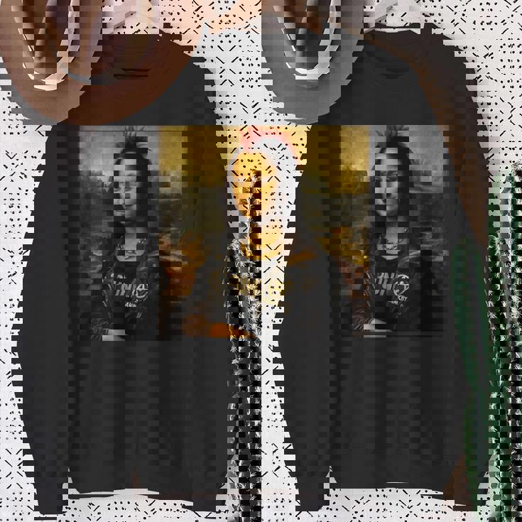 モナリザ パンク風 パロディデザイン スウェットシャツ 年配の女性への贈り物