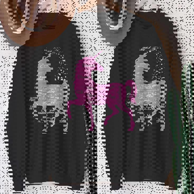 ユニコーン 解剖学 面白い ユニコーンの解剖学 スウェットシャツ 年配の女性への贈り物