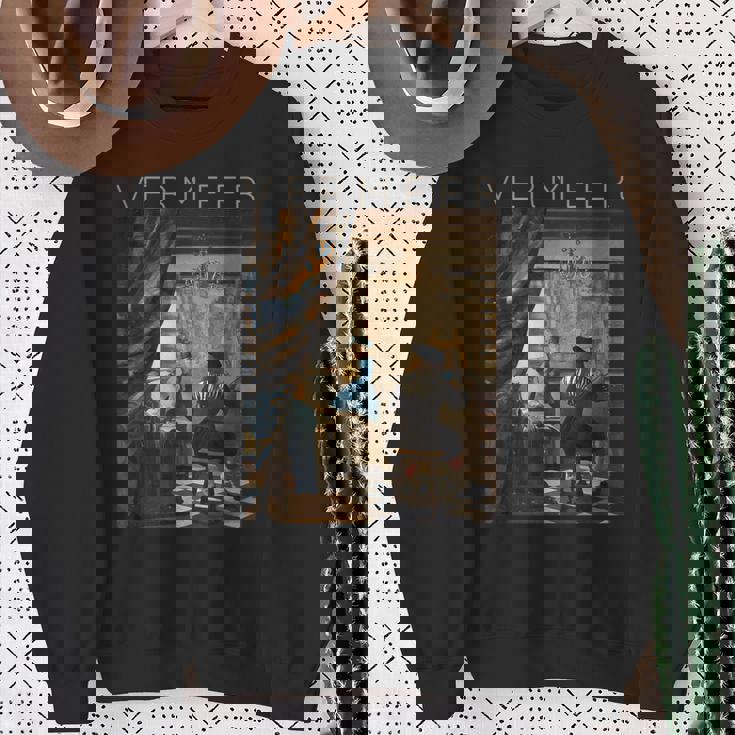 ヨハネス・フェルメール 絵画の芸術 スウェットシャツ 年配の女性への贈り物