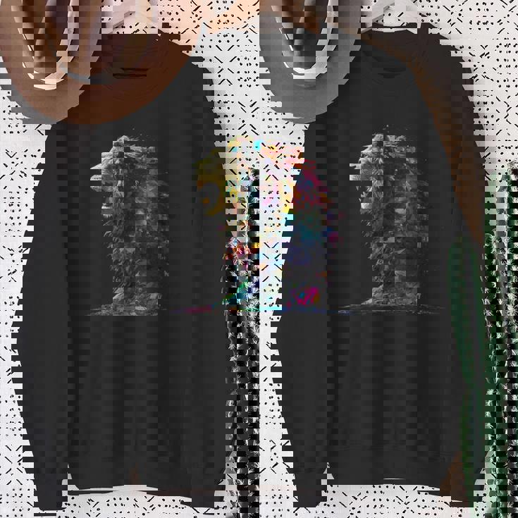 ライオンラバーアートワーク スウェットシャツ 年配の女性への贈り物