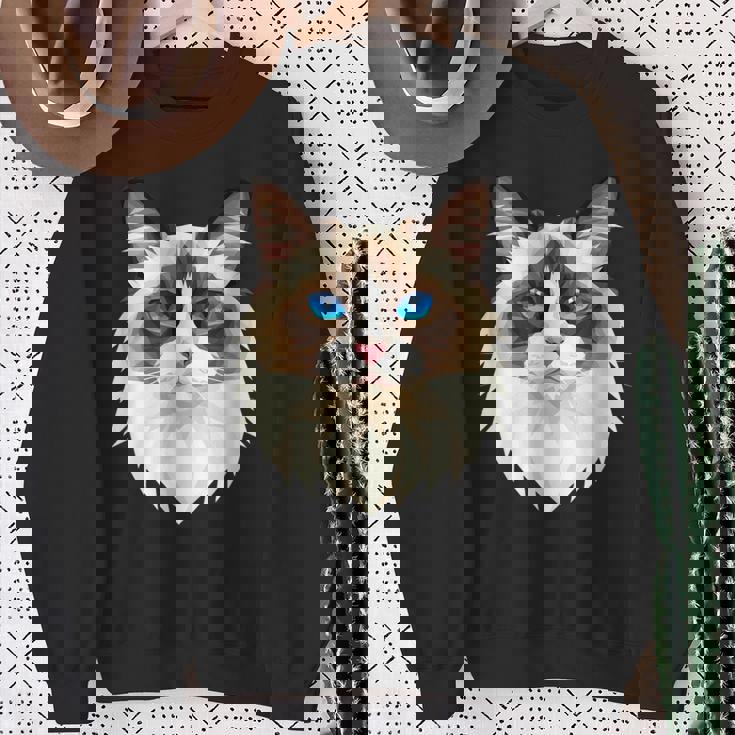 ラグドール猫ラグドール猫猫ママ甘いラグドール猫 スウェットシャツ 年配の女性への贈り物