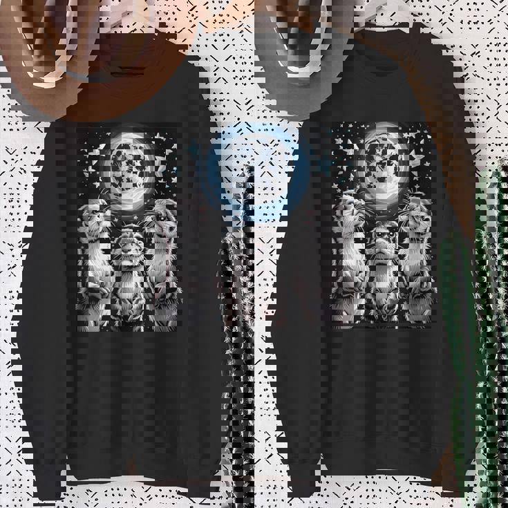 ラッコ マーチ カワウソ ハウリング 月 ヴィンテージ ラッコ スウェットシャツ 年配の女性への贈り物