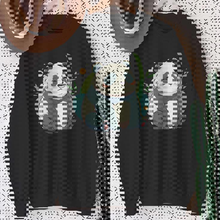 リラックス竹林ぽっちゃりパンダ美学 スウェットシャツ 年配の女性への贈り物