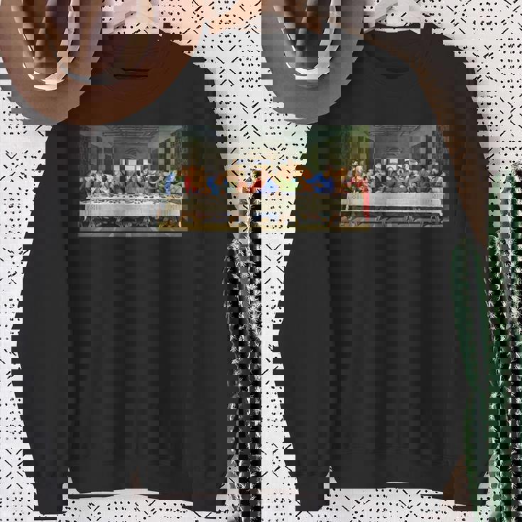 レオナルド・ダ・ヴィンチによる最後の晩餐1495 長袖tシャツ スウェットシャツ 年配の女性への贈り物