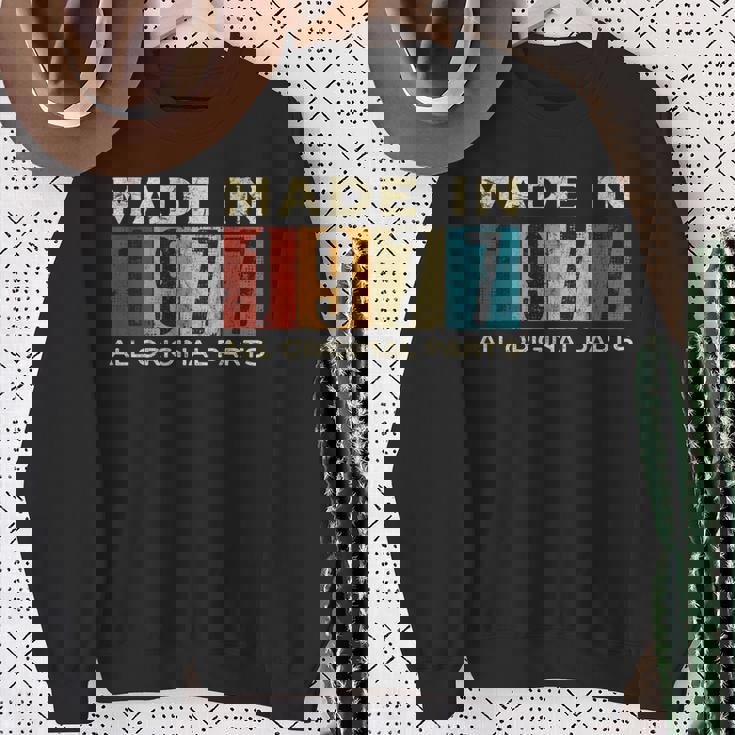 レトロ 1977 オールオリジナルパーツ ヴィンテージ 1977年製 メンズ レディース スウェットシャツ 年配の女性への贈り物