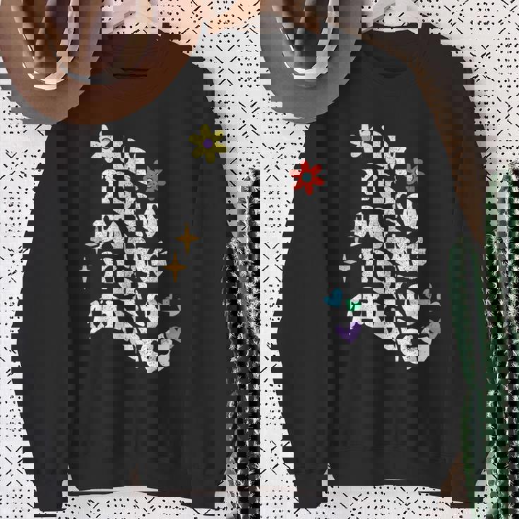 レトロ グルーヴィーなイム 優子 やってる ゆうこ こと おもしろい 母の日 スウェットシャツ 年配の女性への贈り物