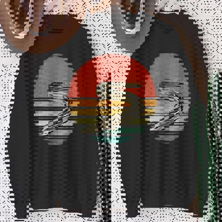 レトロ ヴィンテージ ウナギ 自然 うなぎ 恋人 スウェットシャツ 年配の女性への贈り物