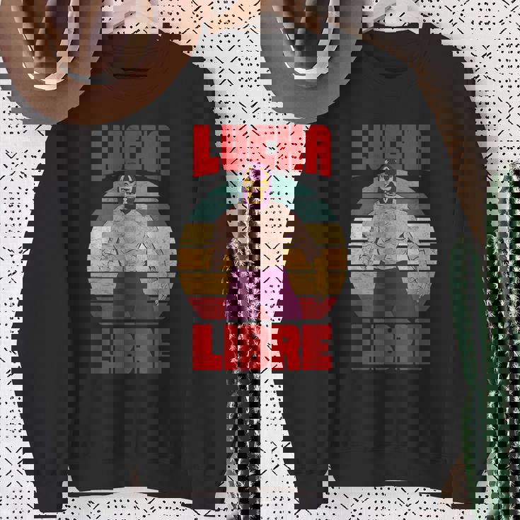 レトロ ヴィンテージ レスラー ルチャリブレ メキシコレスリング スウェットシャツ 年配の女性への贈り物