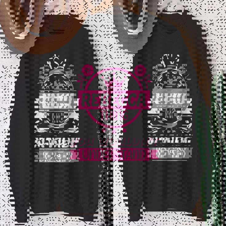 レベッカの名前 スウェットシャツ 年配の女性への贈り物