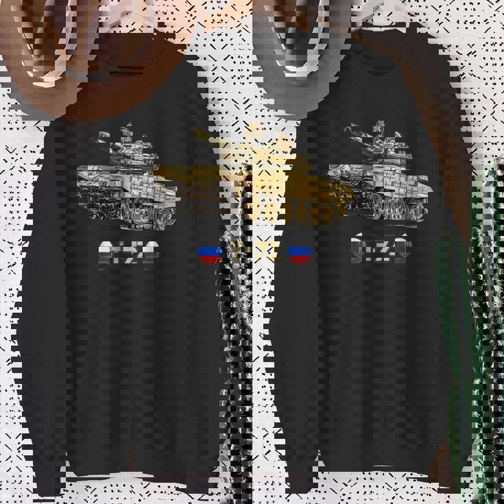 ロシア軍冷戦時代の主戦闘戦車t-72 スウェットシャツ 年配の女性への贈り物