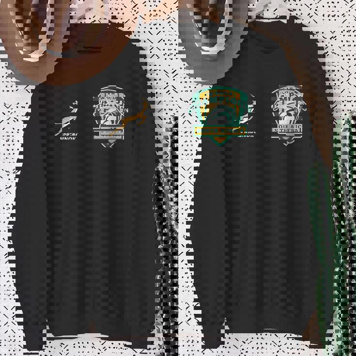 ワールドチャンピオンpringbok Bokke 南アフリカ ラグビー 長袖tシャツ スウェットシャツ 年配の女性への贈り物