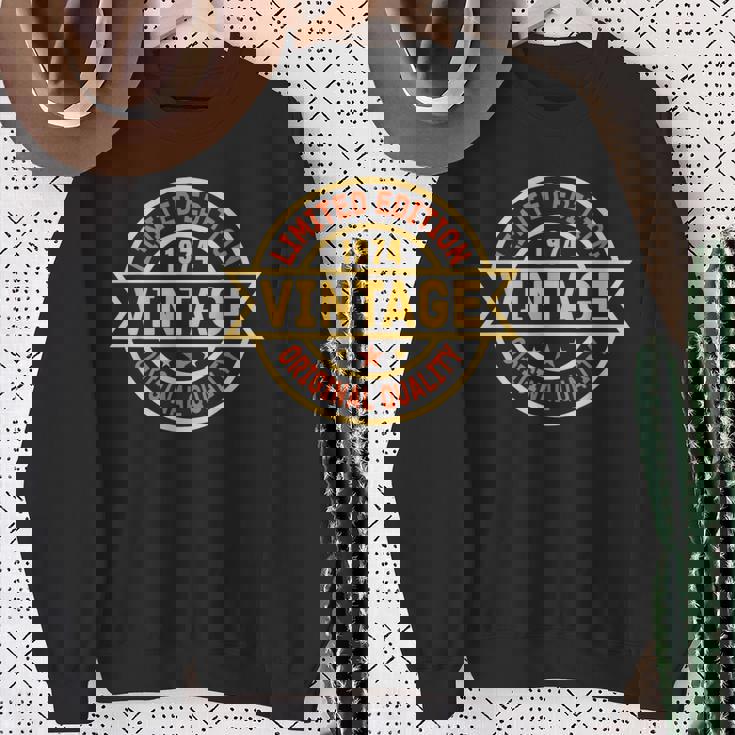 ヴィンテージ 1974 メンズ 限定版 Bday 1974 誕生日 スウェットシャツ 年配の女性への贈り物