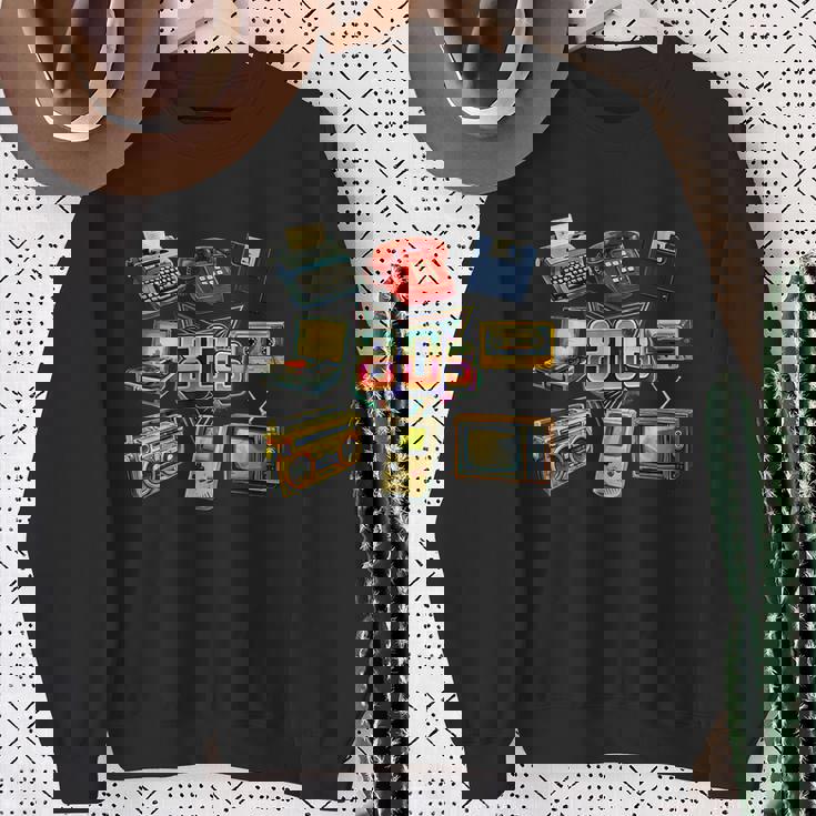 ヴィンテージ 1980年代 エレクトロニクス レトロ 楽しい スローバック スウェットシャツ 年配の女性への贈り物