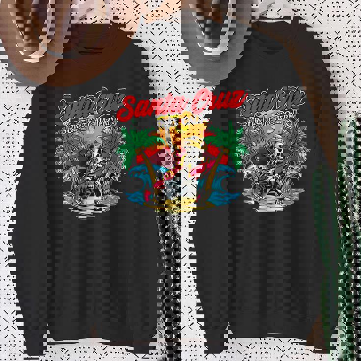 ヴィンテージ サーファー カリフォルニア I レトロ サンタクルーズ カリフォルニア スウェットシャツ 年配の女性への贈り物