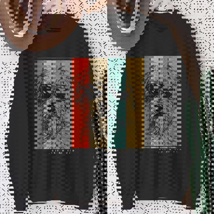 ヴィンテージ ノーフォークテリア 犬 ママ パパ キッズ メンズ レディース スウェットシャツ 年配の女性への贈り物