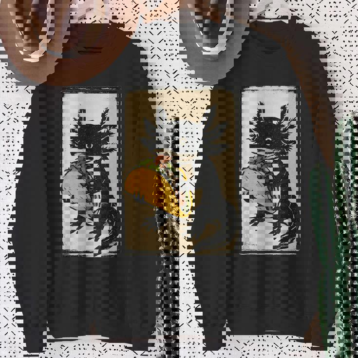 ヴィンテージ リノカット Axolotl タコサラマンダー 民芸品 スウェットシャツ 年配の女性への贈り物