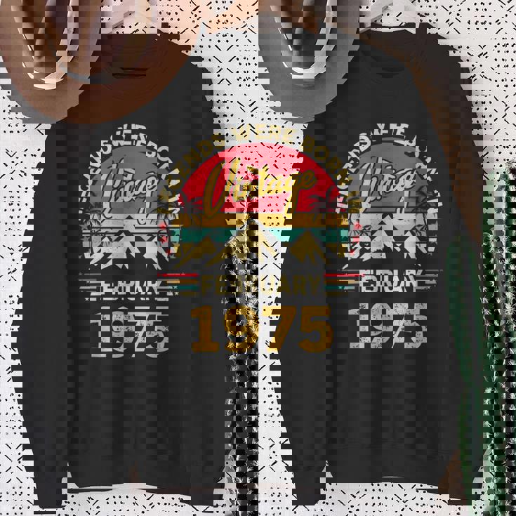 ヴィンテージ51歳の誕生日レジェンドは1975年2月に誕生しました。 スウェットシャツ 年配の女性への贈り物