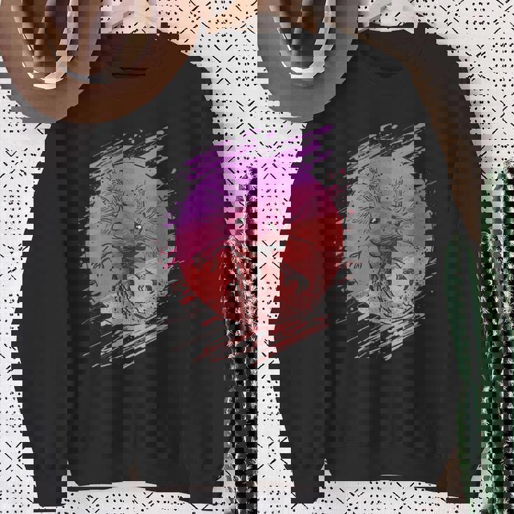 ヴィンテージアホロートルメンズレディースキッズ スウェットシャツ 年配の女性への贈り物