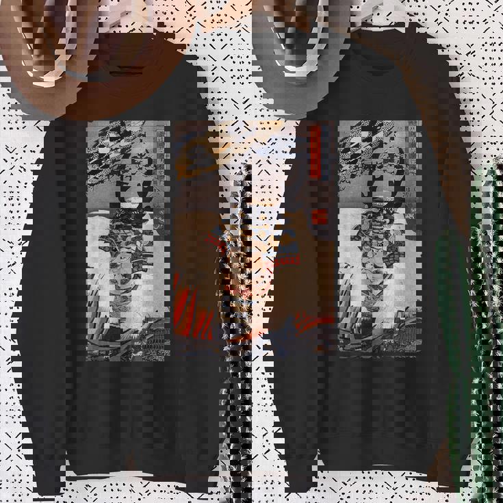 ヴィンテージ日本アート 歌川戦士武田信玄 武田信玄 スウェットシャツ 年配の女性への贈り物