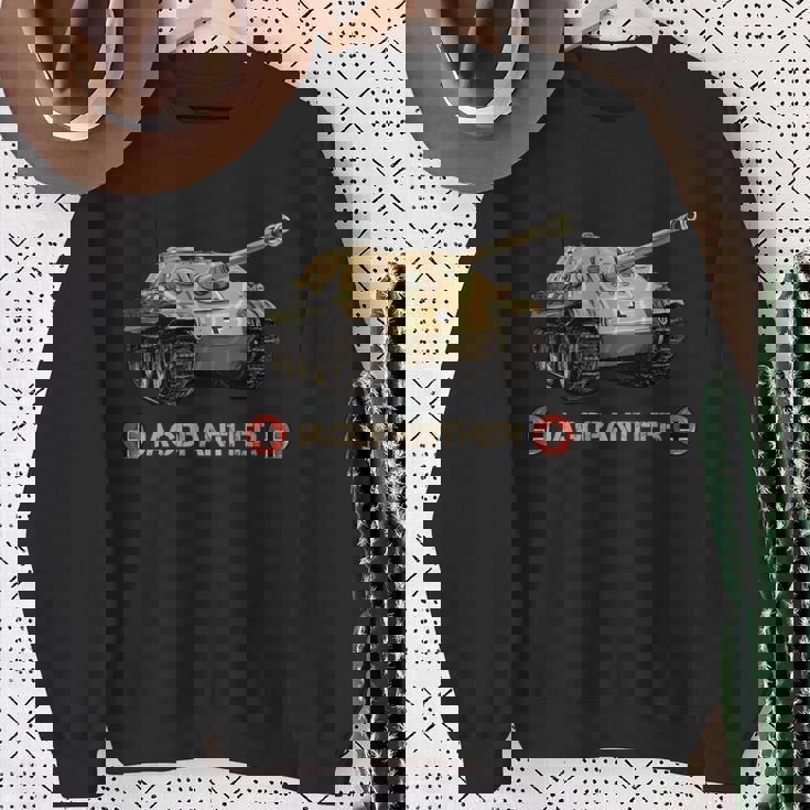 ヴィンテージ第二次世界大戦ドイツ対戦車ヤークトパンターsdKfz。 173 長袖tシャツ スウェットシャツ 年配の女性への贈り物