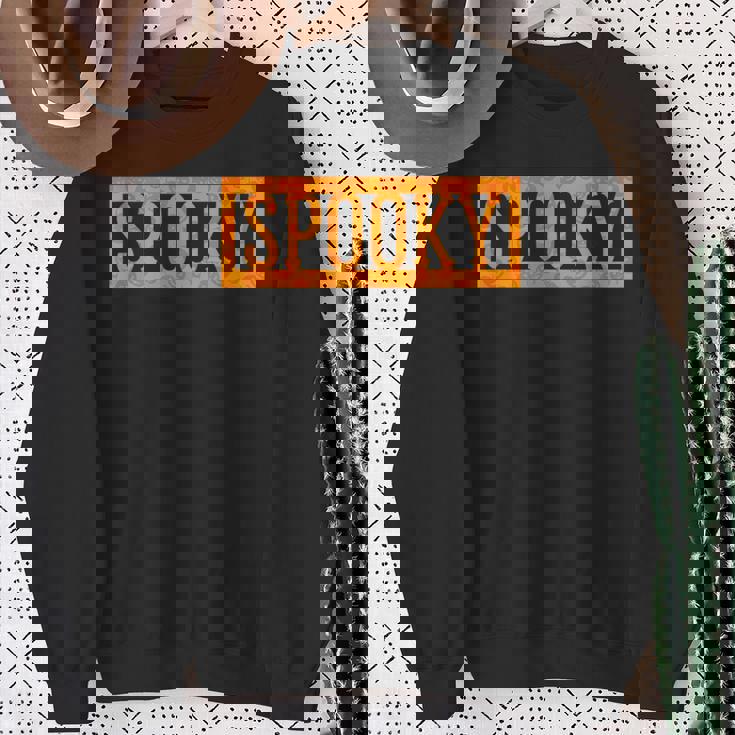 不気味なオレンジハロウィンパンプキン柄tシャツ スウェットシャツ 年配の女性への贈り物