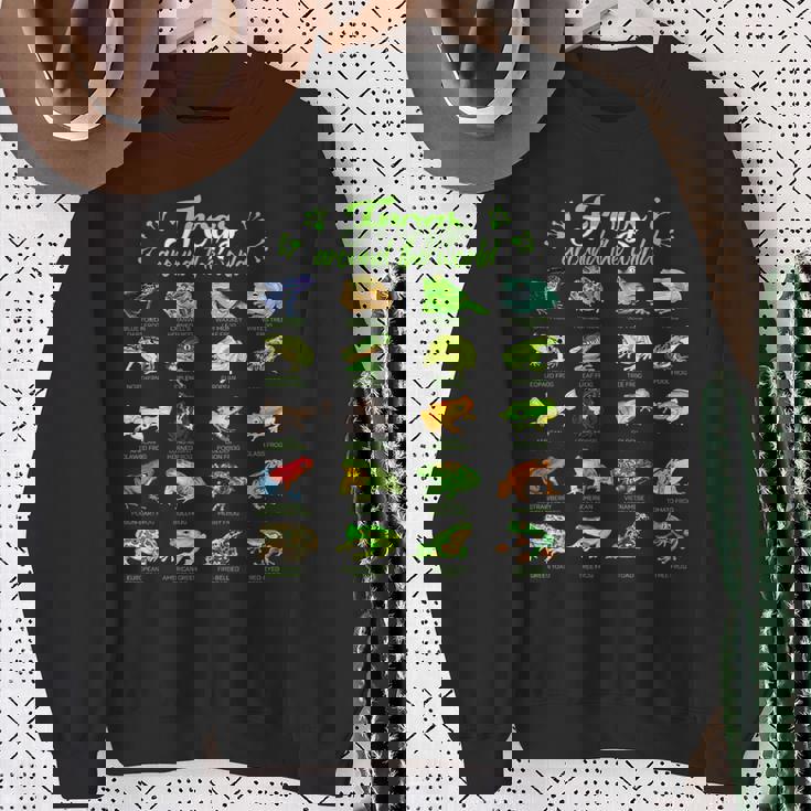 世界のカエル カエル スウェットシャツ 年配の女性への贈り物