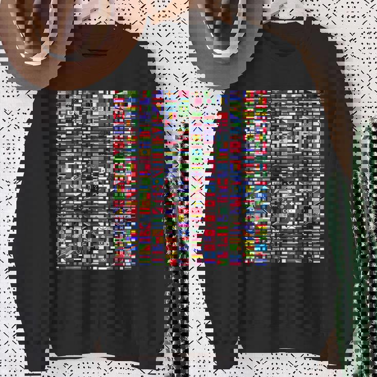 世界の国旗国際287 スウェットシャツ 年配の女性への贈り物