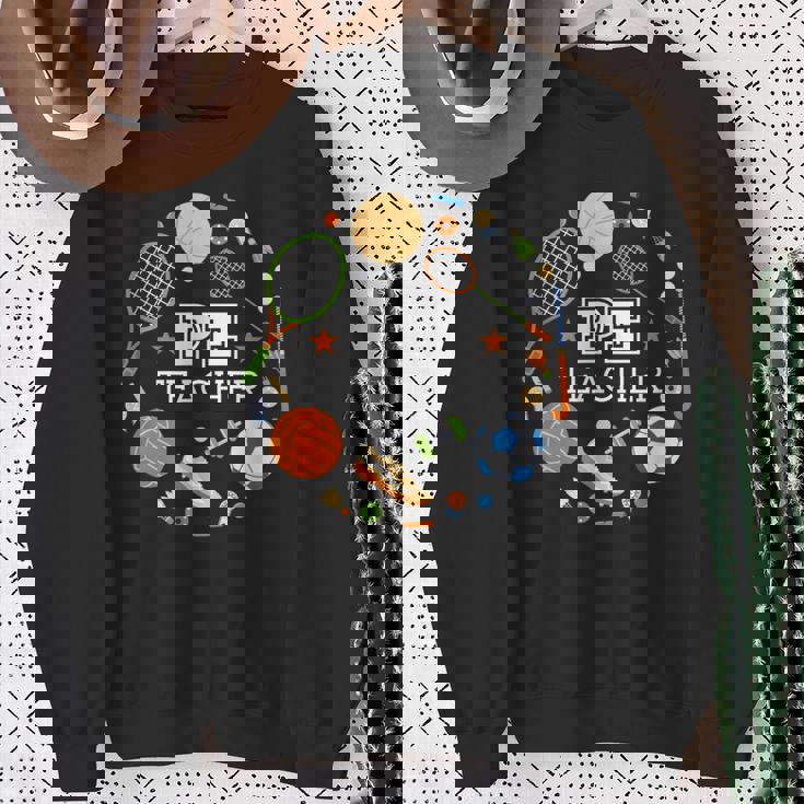 体育教諭学校の先生 スウェットシャツ 年配の女性への贈り物