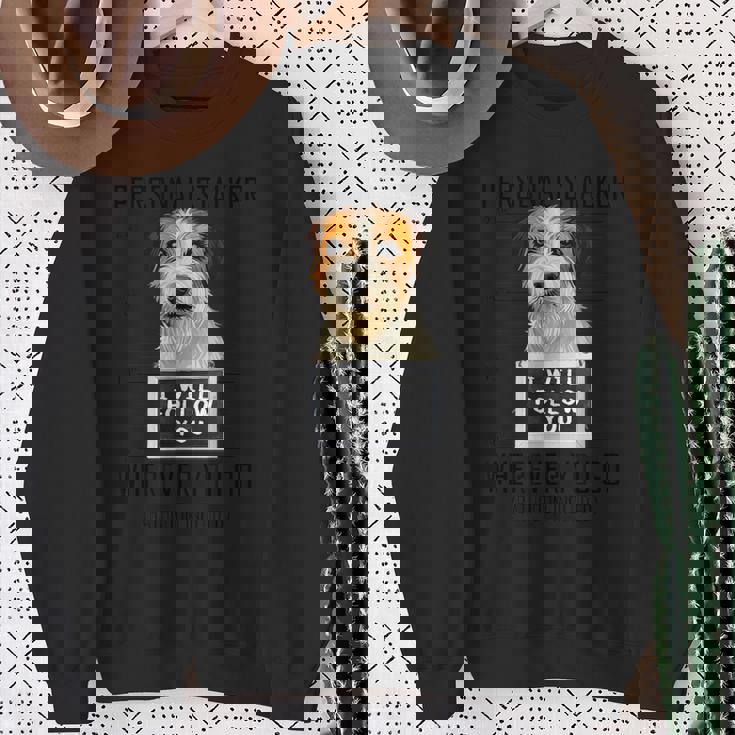 個人ストーカー 犬 ジャック・ラッセル・テリア I Will Follow You スウェットシャツ 年配の女性への贈り物