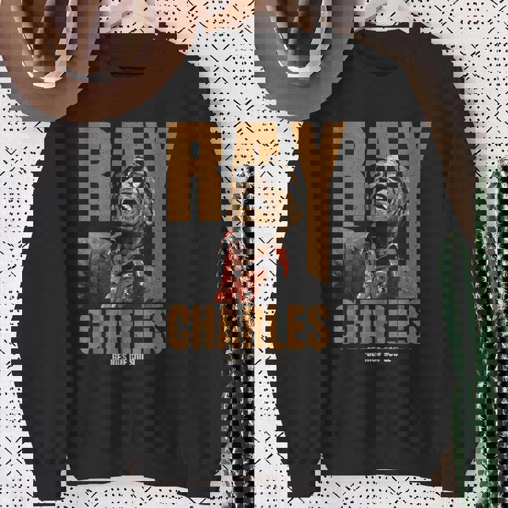 公式レイ・チャールズ・ジャズ・アイコン・マーチ Father Ofoul スウェットシャツ 年配の女性への贈り物