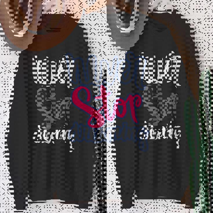 励ましギフト ポジティブなメッセージ Nevertop Dreaming スウェットシャツ 年配の女性への贈り物